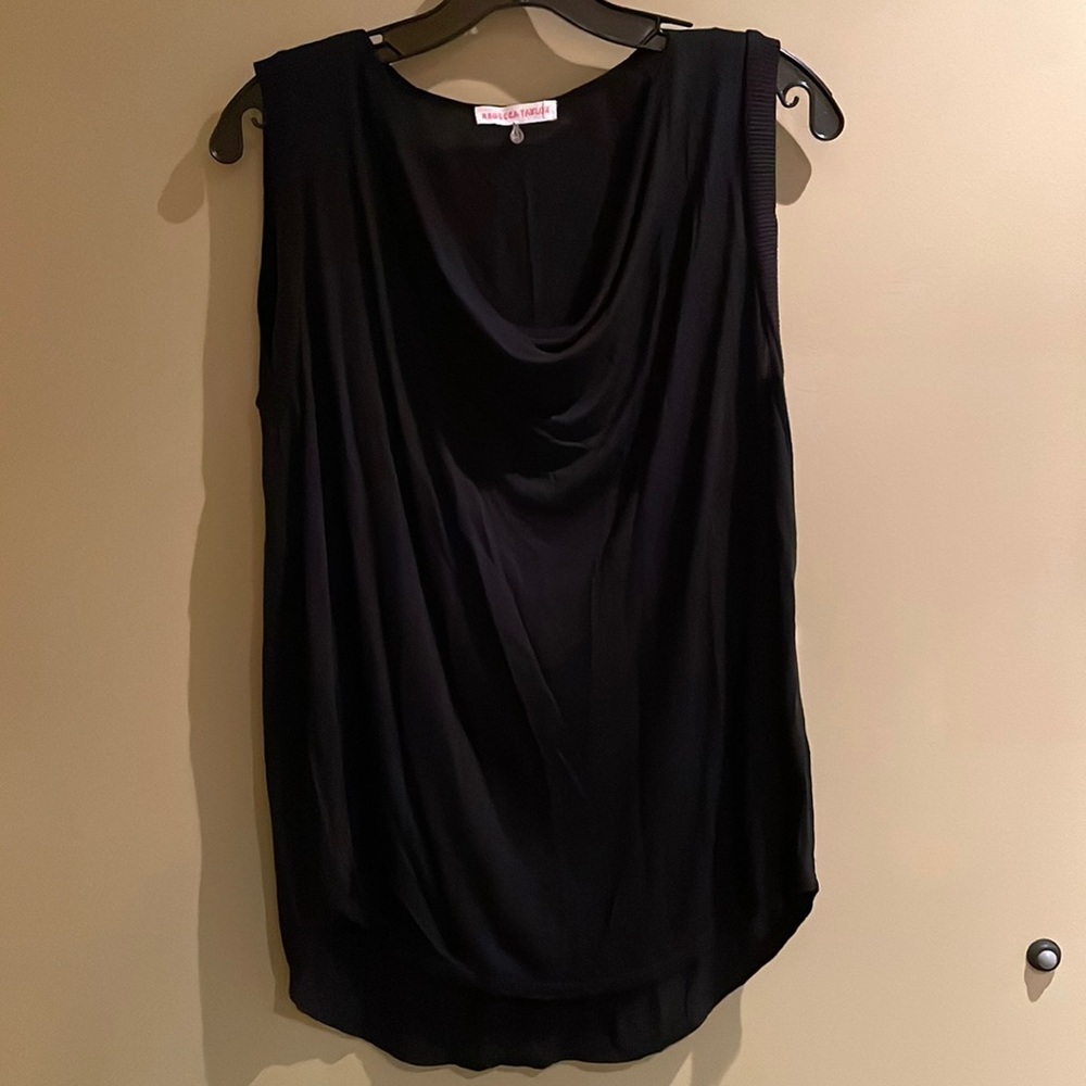 Rebecca Taylor Black sleeveless top, medium